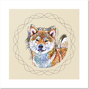 Japanese Shiba Inu Posters and Art